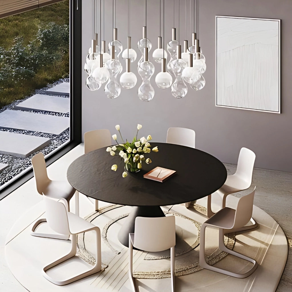 Zafferano Lampada a sospensione Sfer'Otto in Alluminio e vetro borosilicato soffiato a bocca con sorgente LED 8W 2700K dimmerabile a taglio di fase