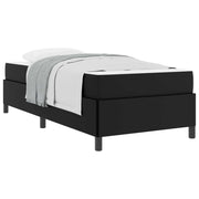 Letto singolo | Letto per adulti | Struttura del letto con materasso Nero 80 x 200 cm Tessuto