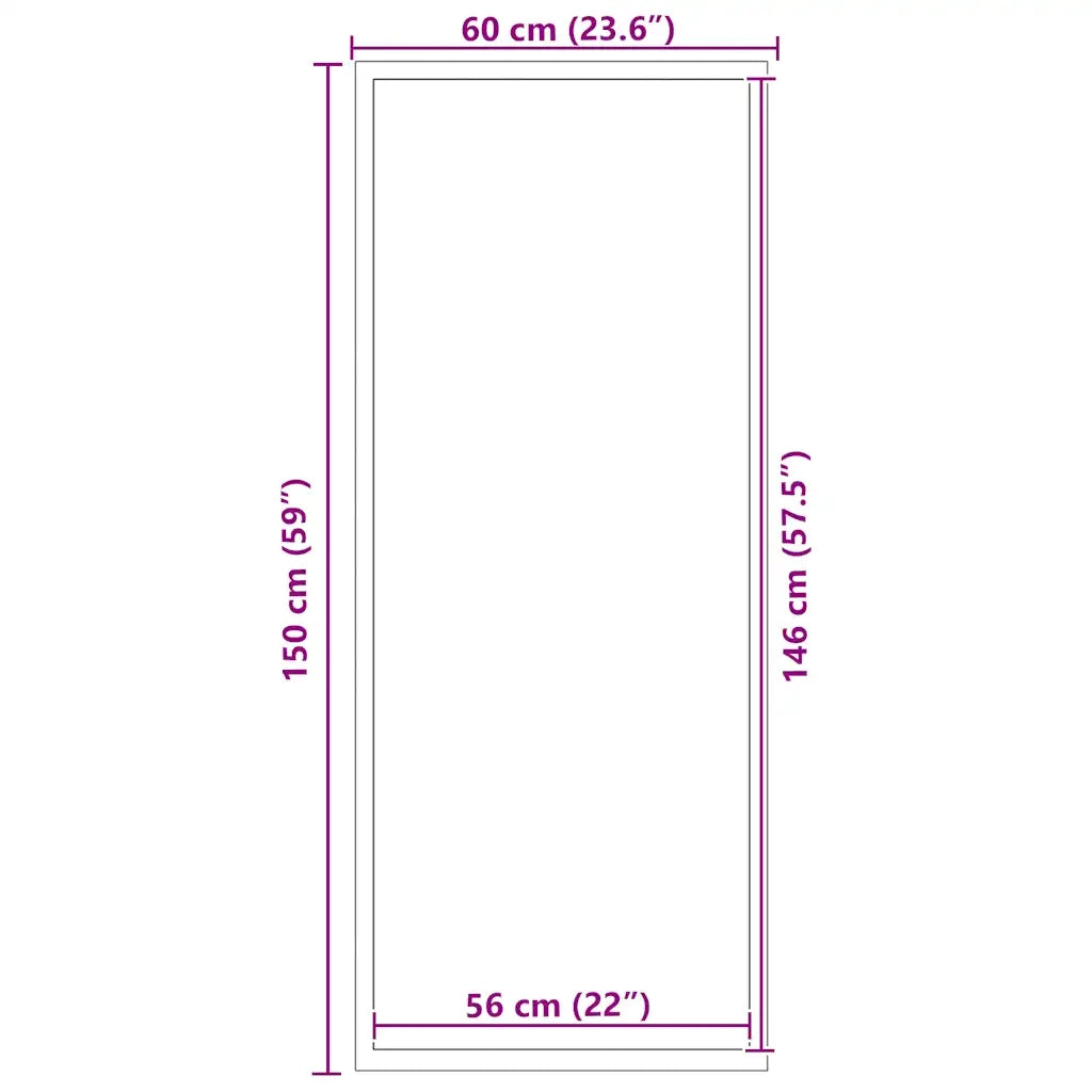 Zerbino Antracite 60x150 cm 4105548
