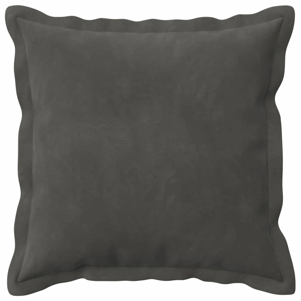 Federa 12 pcs HOUTEN Grigio Scuro 50 x 50 cm Velluto 919002