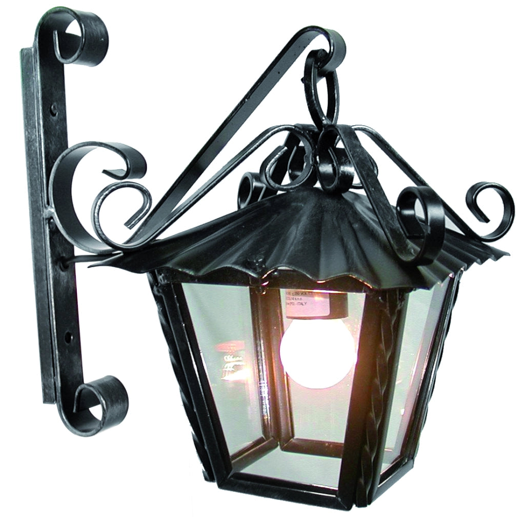 LANTERNA QUADRATA CON BRACCIO  1x60 Watt