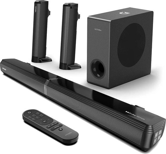 Soundbar Dolby Atmos 2 in 1 con Subwoofer - Bluetooth 5.3 - 280W - 99dB - Nero