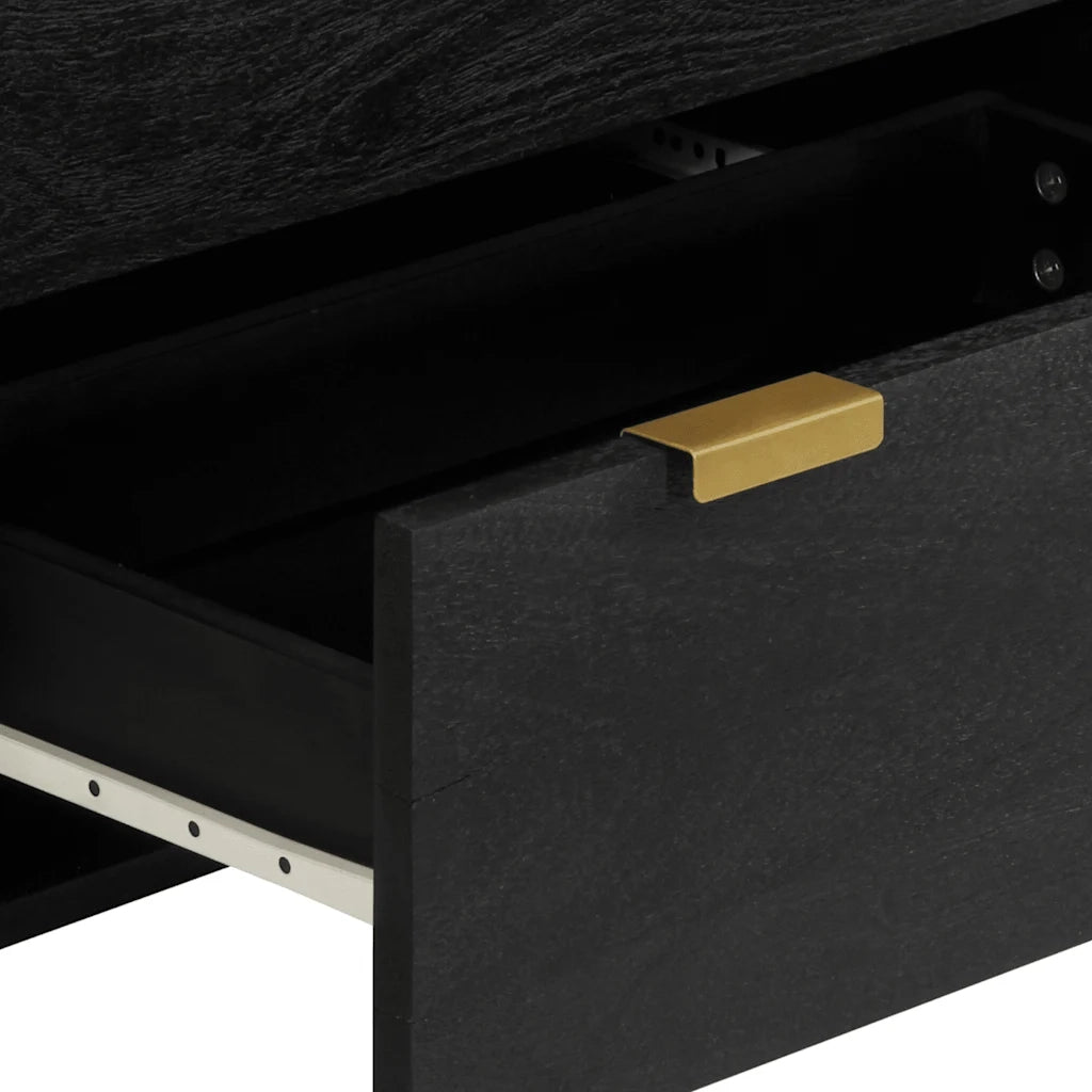 Credenze 3 pz Nere in Legno Multistrato 3309993