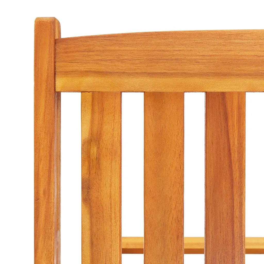 Lettino Prendisole 2pz con Tavolo e Cuscini Massello d'Acacia 3077356