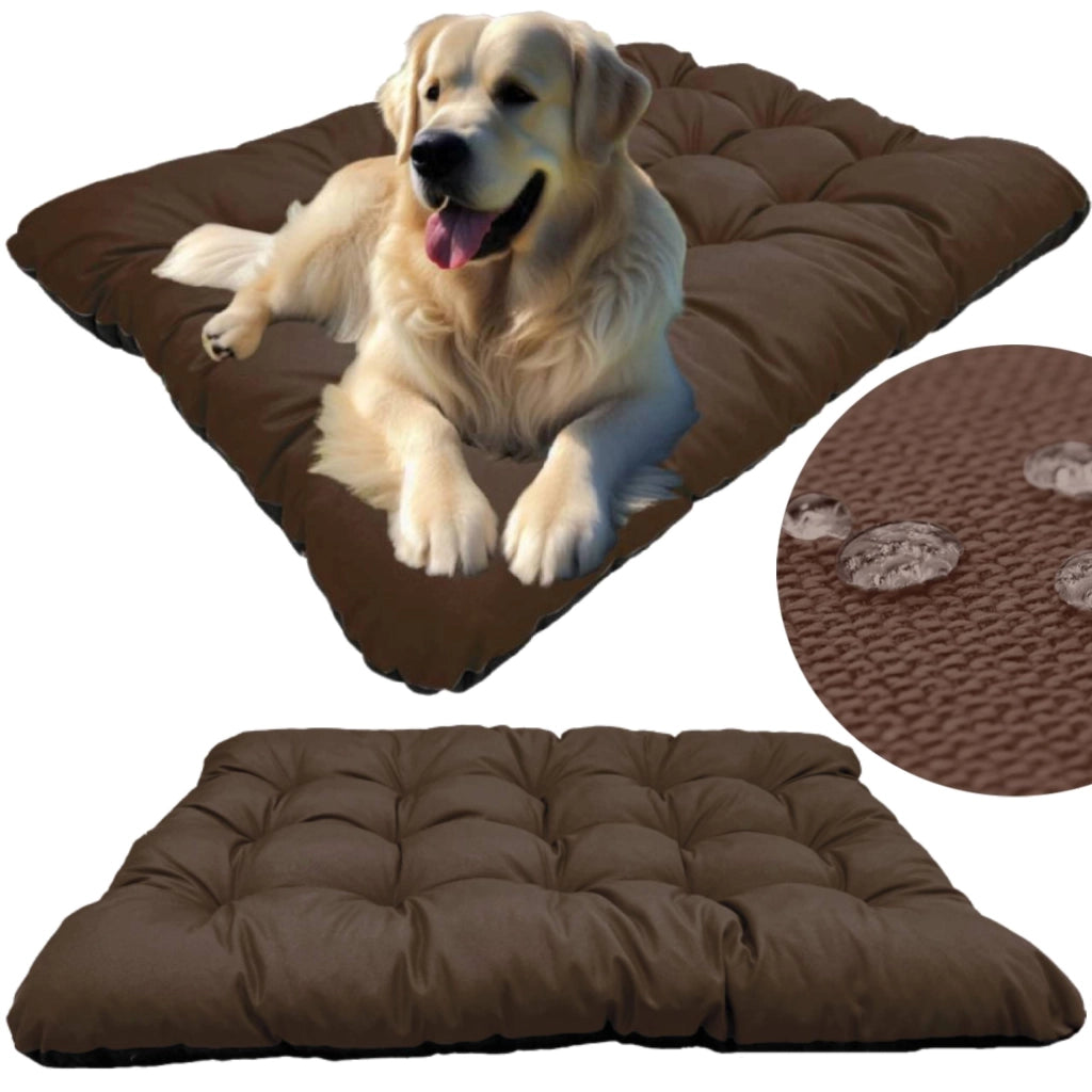 AIO FACTORY 80x60 cm PRESTIGE Cuccia per cani impermeabile personalizzabile Marrone