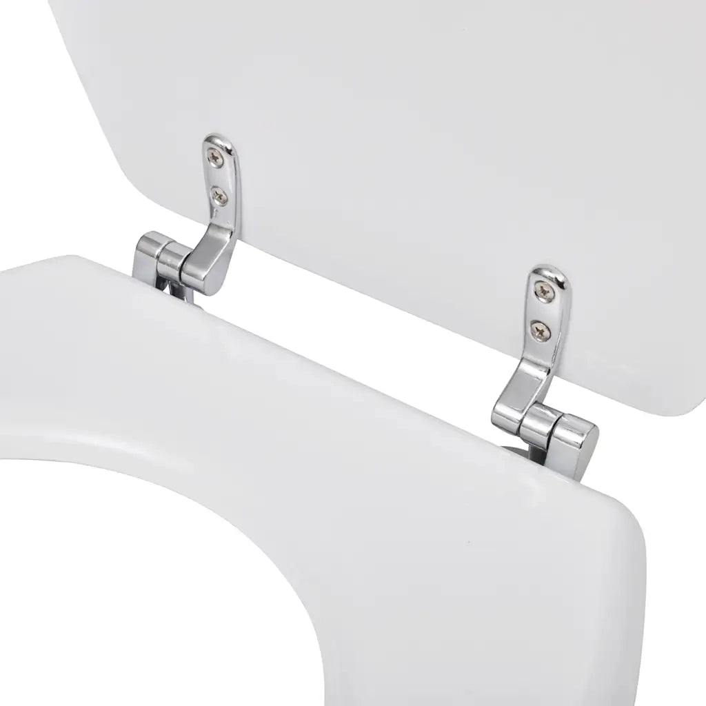 Tavolette WC con Coperchi 2 pz in MDF Bianche CFW2748270