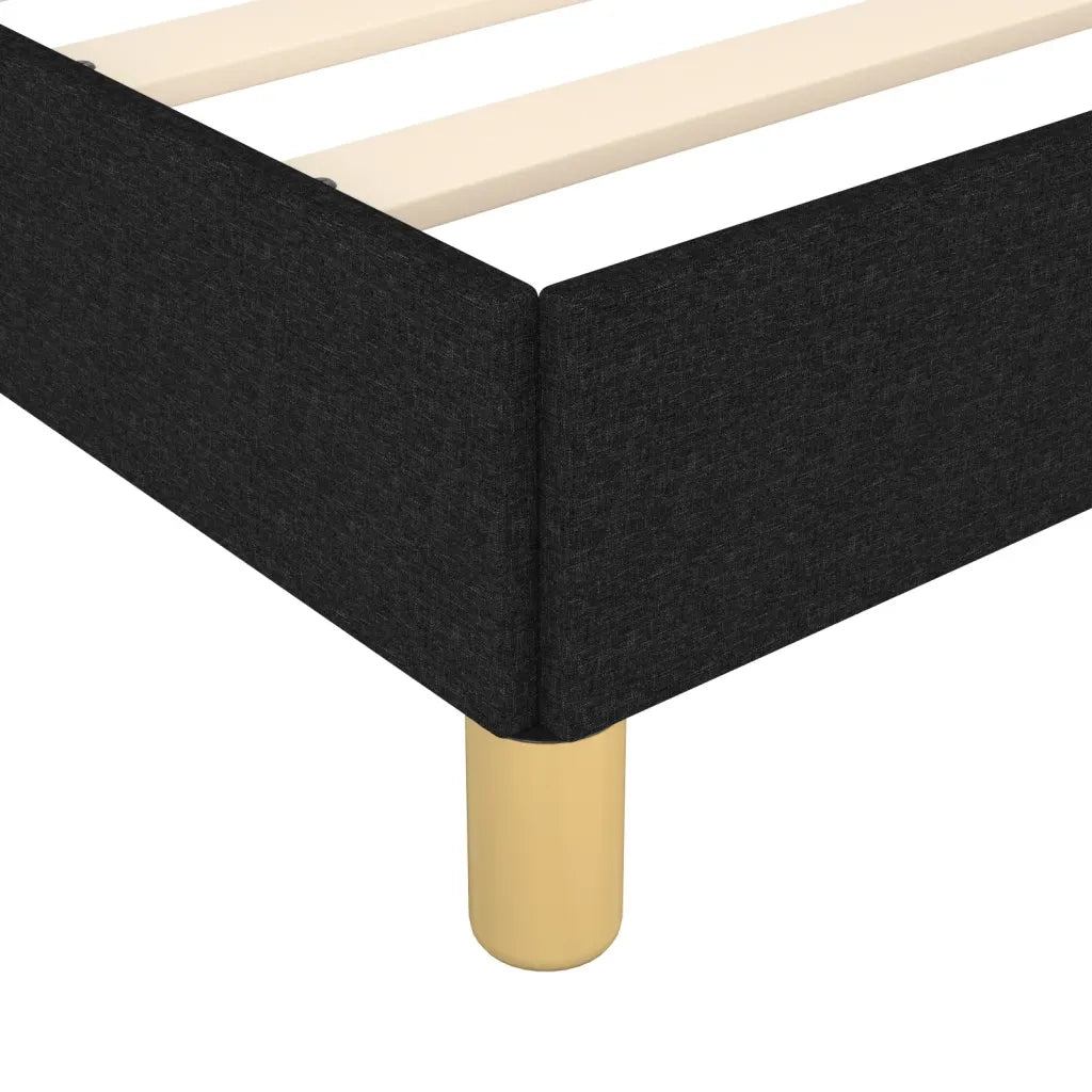 Giroletto senza Materasso Nero 90x200 cm in Tessuto 346788