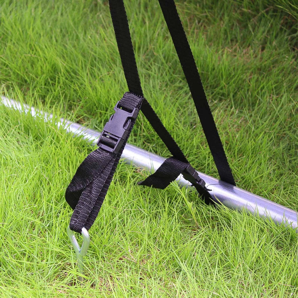Kit di ancoraggio per trampolino, nero