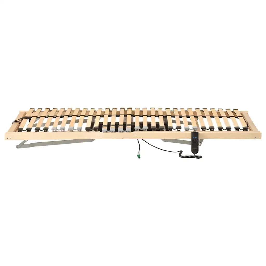 Letto singolo | Letto per adulti | Base a doghe Marrone 80 x 190 cm Legno massello di faggio