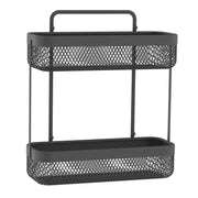 Mensola doccia frontale 2 ripiani Gun Grey