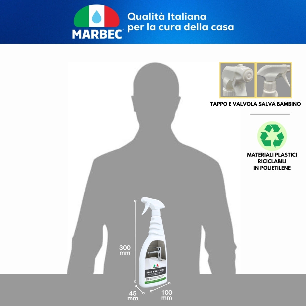 Detergente anticalcare forte bagno SANI-KAL FORTE - 750ML
