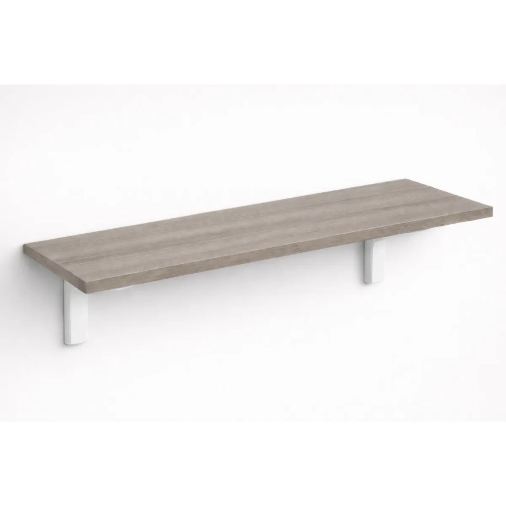 Mensola da Muro da appoggio in Legno nobilitato spessore 1,8 cm in colore Olmo 100x20 cm