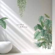 Decorazione per parete con piante verdi di Tanlaby, foglie tropicali, foglie di palma naturali, decorazione per parete per donne, soggiorno, camera da letto, ufficio, sfondo per divano, arredamento domestico.