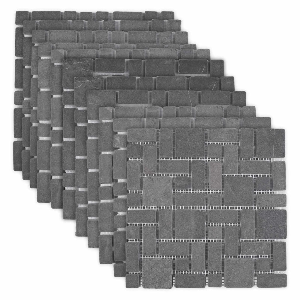 Piastrelle Mosaico Grigio 30 x 30 cm Marmo 42033526