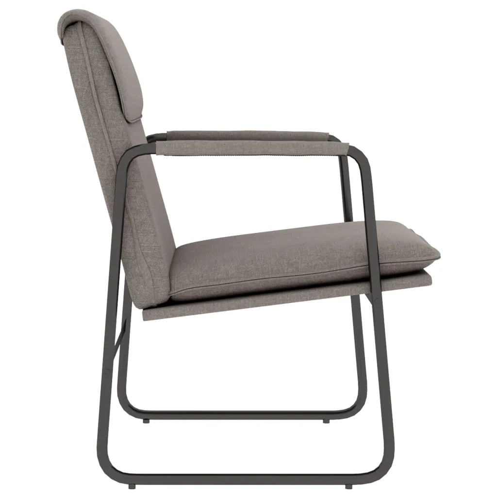 Sedia Lounge Tortora 55x64x80 cm in Tessuto 351347