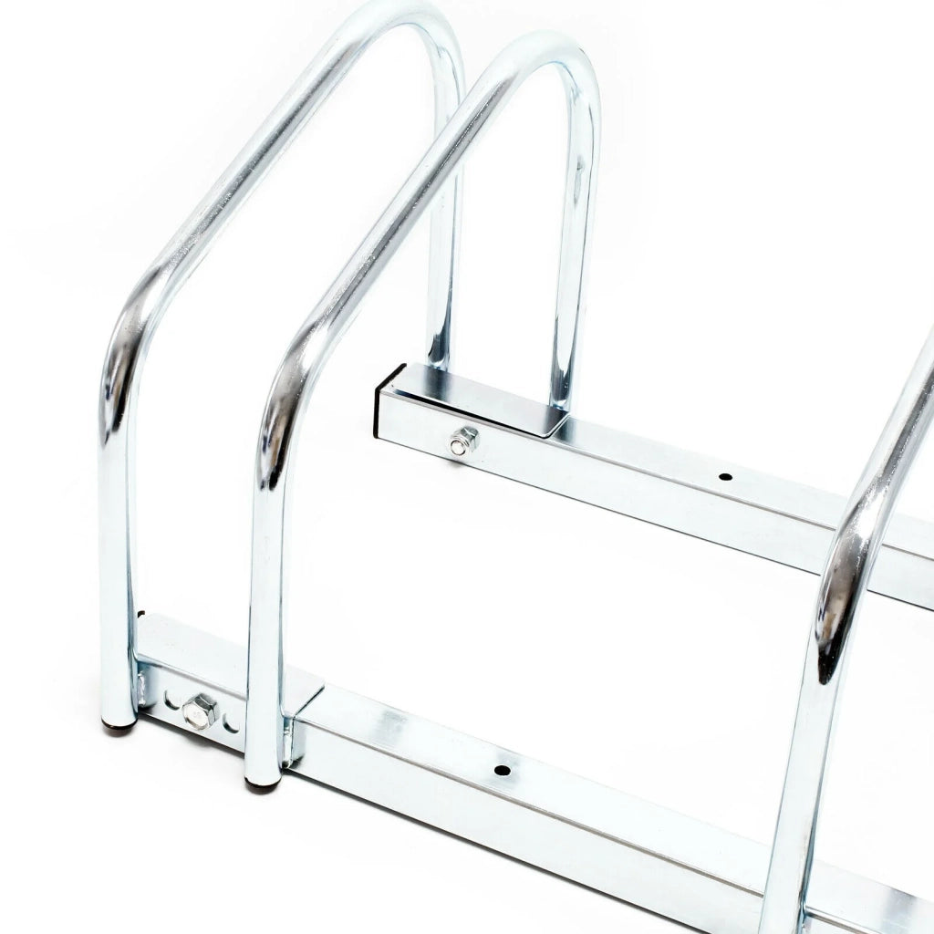 Portabiciclette da pavimento per 5 biciclette 130,5 cm metallo zincato bicicletta 16_0001501