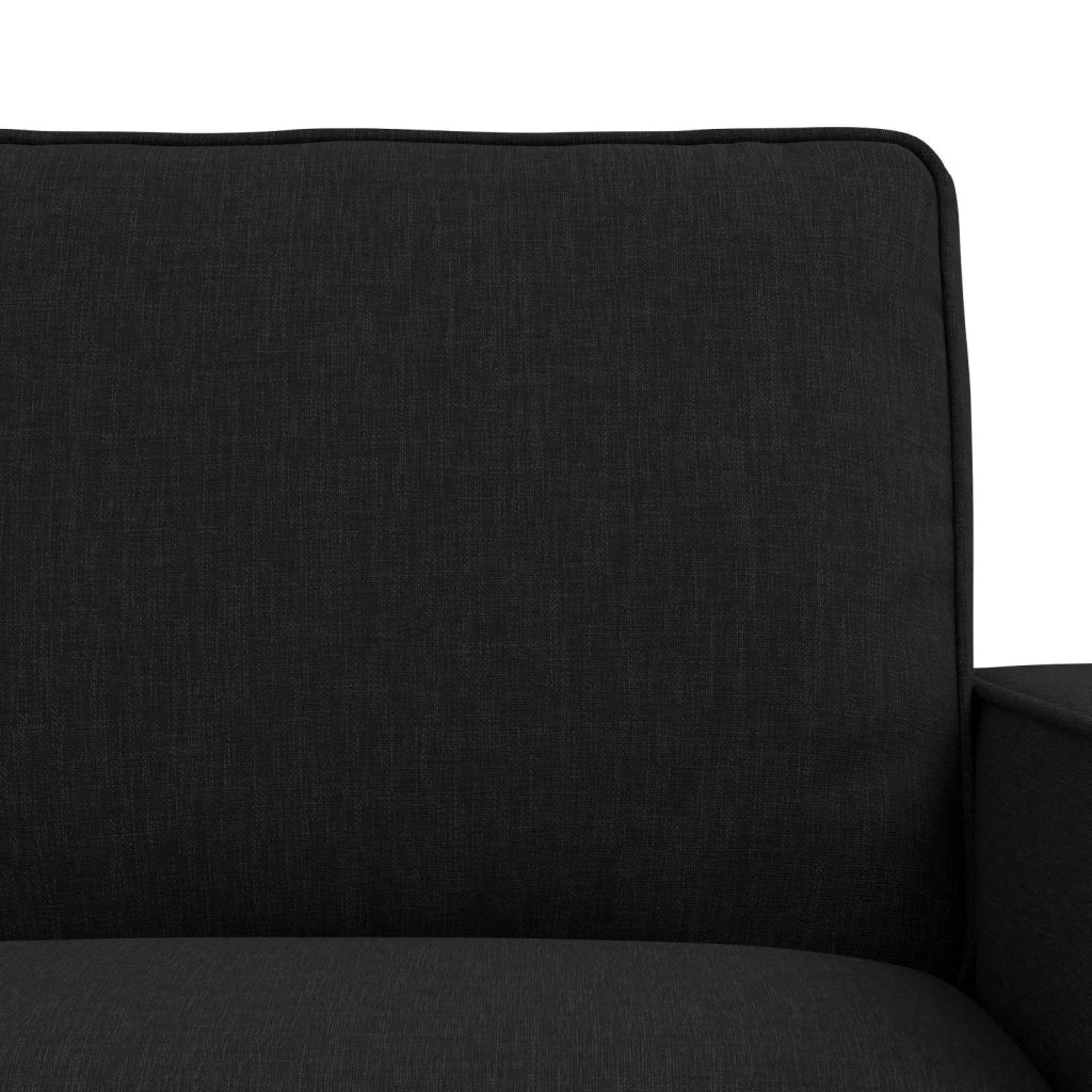 Set di divani 2 pcs Nero 222 x 80 x 82 cm Tessuto 3407590