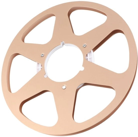 Spazzola a rullo 1/4 10,5 pollici - Alta resistenza all'alluminio - Rullo vuoto - Adatto per STUDER/NAGRA - 6 fori per resistenza al vento - Viti in acciaio inossidabile