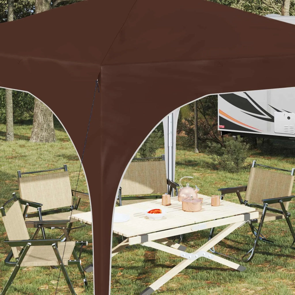Tenda per feste a pop-up 290 x 290 x 245 cm Marrone 42019852
