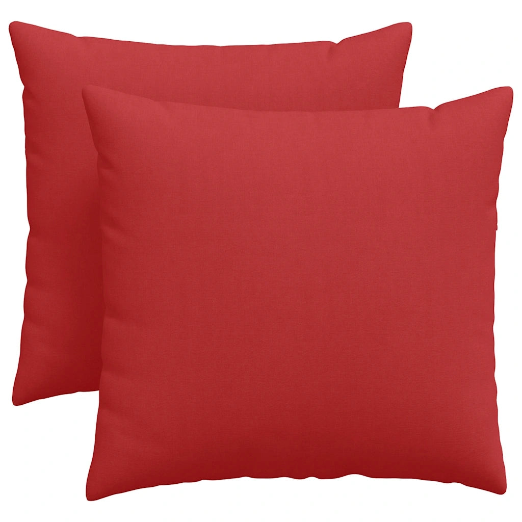Cuscini da Divano 2 pcs Rosso 45 x 45 cm Tessuto 42013923