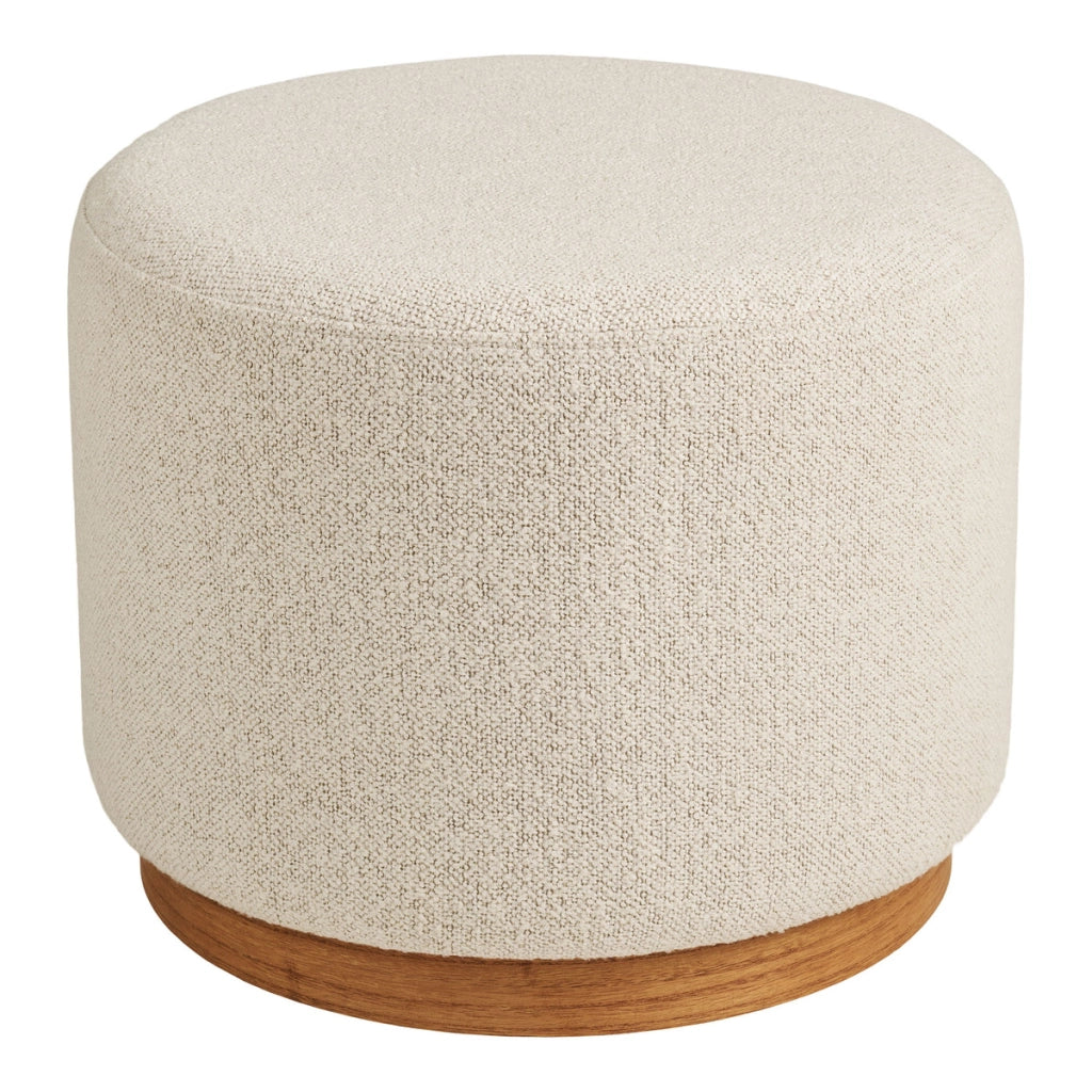 Pouf Daisy, Bianco, Poliestere, 50x50x41 cm