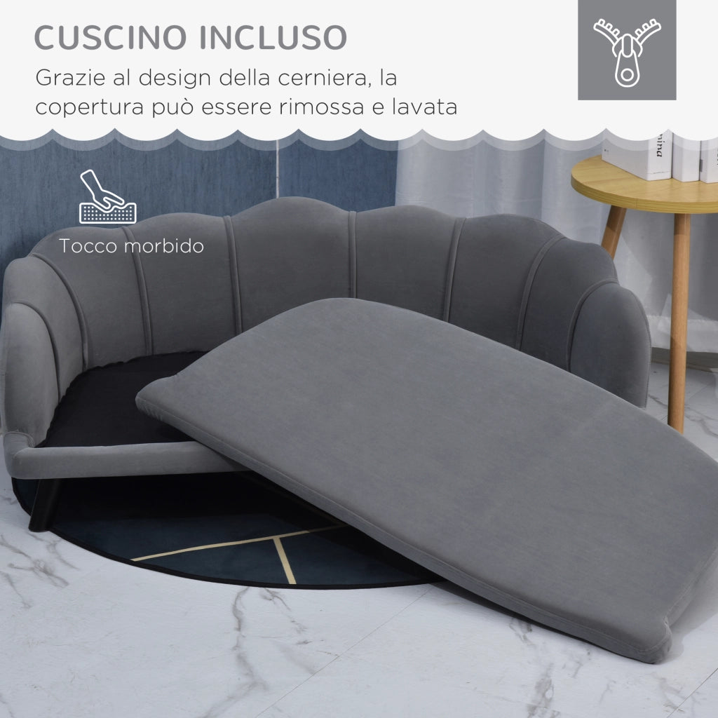 Divano per Cani Taglia Grande ¨C Xylo ¨C Rivestimento Sfoderabile Lavabile