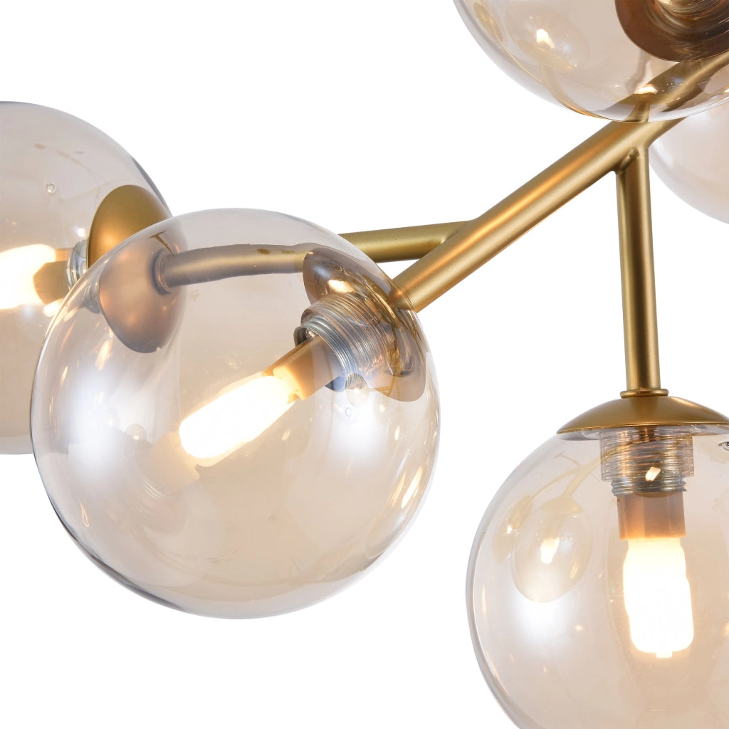 Plafoniera Maytoni Dallas MOD545PL-12G oro 12 luci vetro