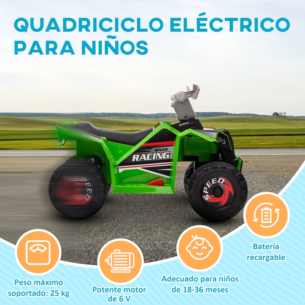 Quad Elettrico Bambini ¨C zephmum ¨C Verde 70x41.5x48.5 cm