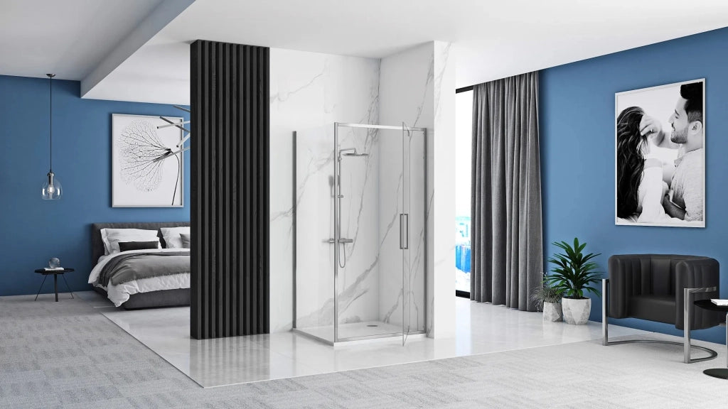 Cabina Doccia Rea Rapid Swing Chrom 120x80