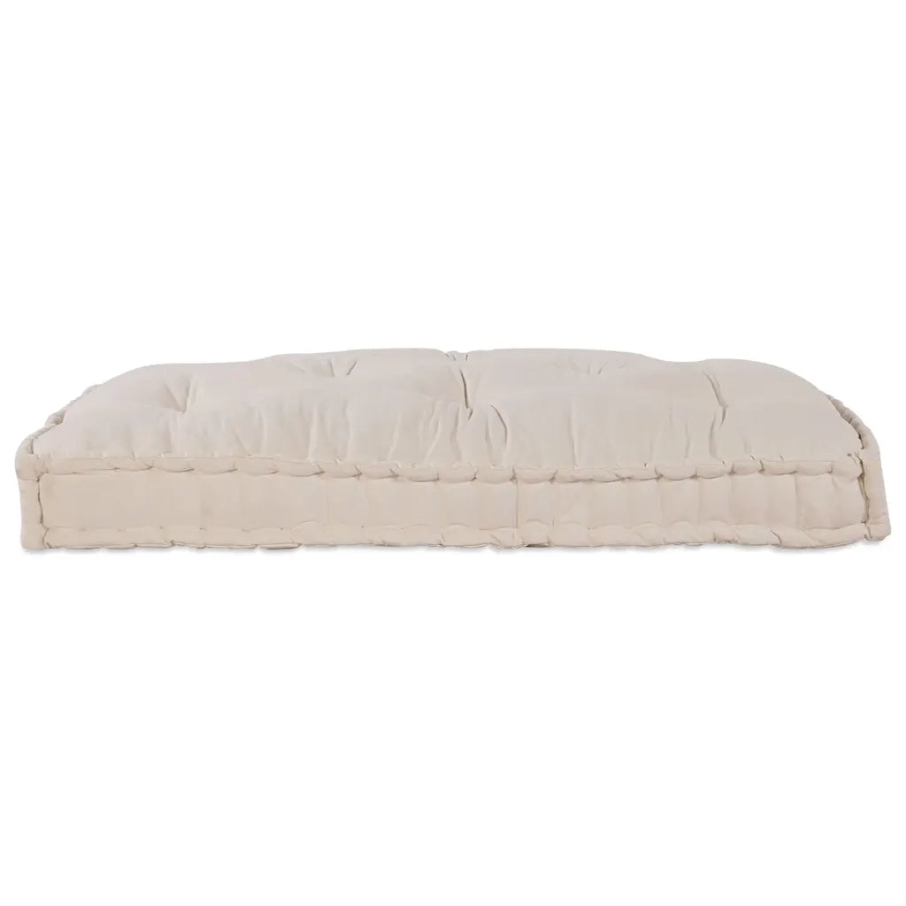 Cuscino per Divano Pallet Crema 120 x 80 x 12 cm Tessuto 4019082