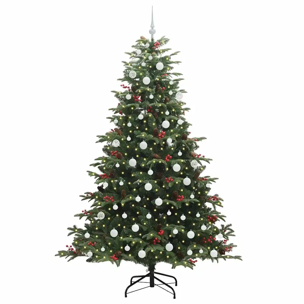 Albero di Natale artificiale con 300 LED Verde 210 cm 3395562