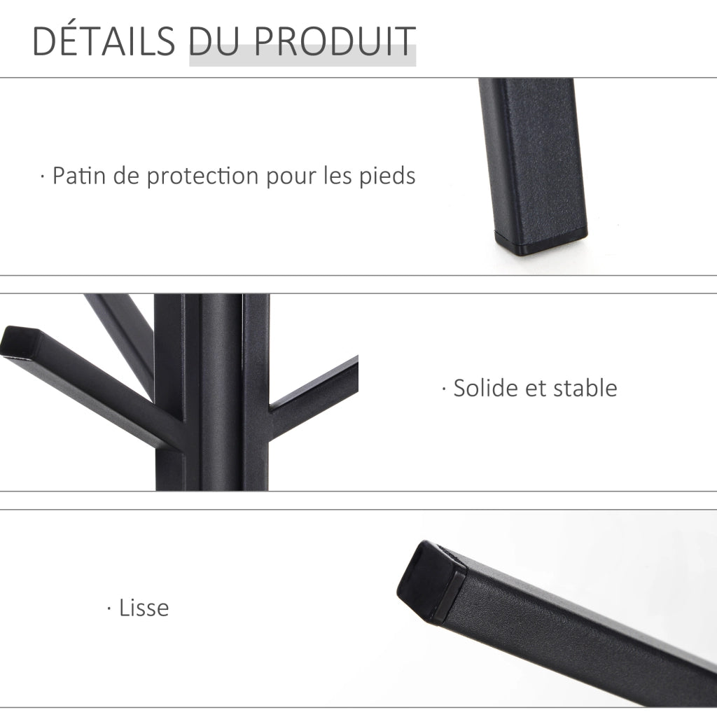 Appendiabiti con ripiani ¨C Minimal ¨C marrone 45x45x180 cm