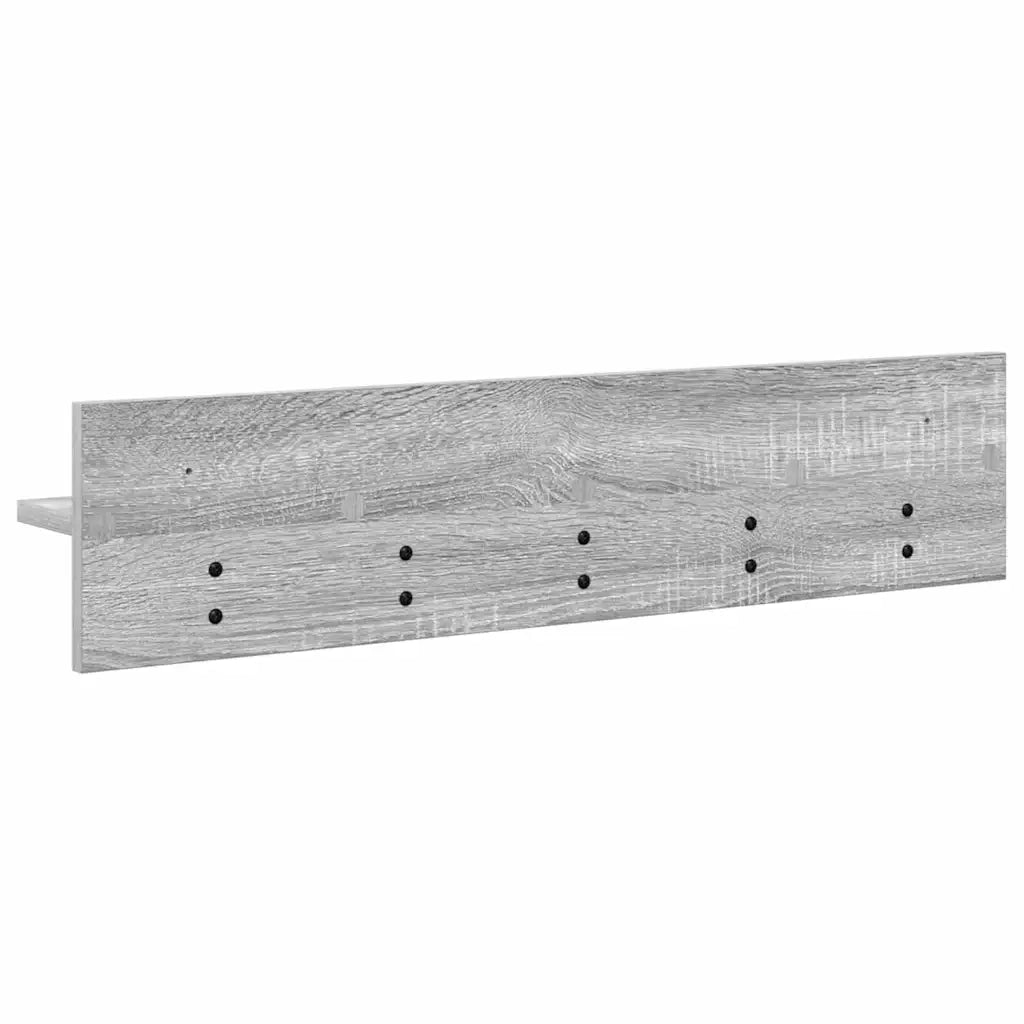 Appendiabiti a muro A parete Grigio Sonoma 80 x 10,5 x 18 cm 874400