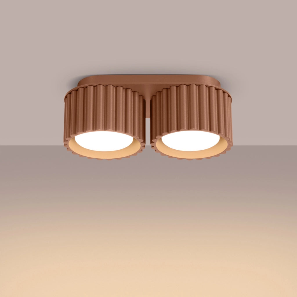 Lampada da soffitto AURA 2 moka Gx53