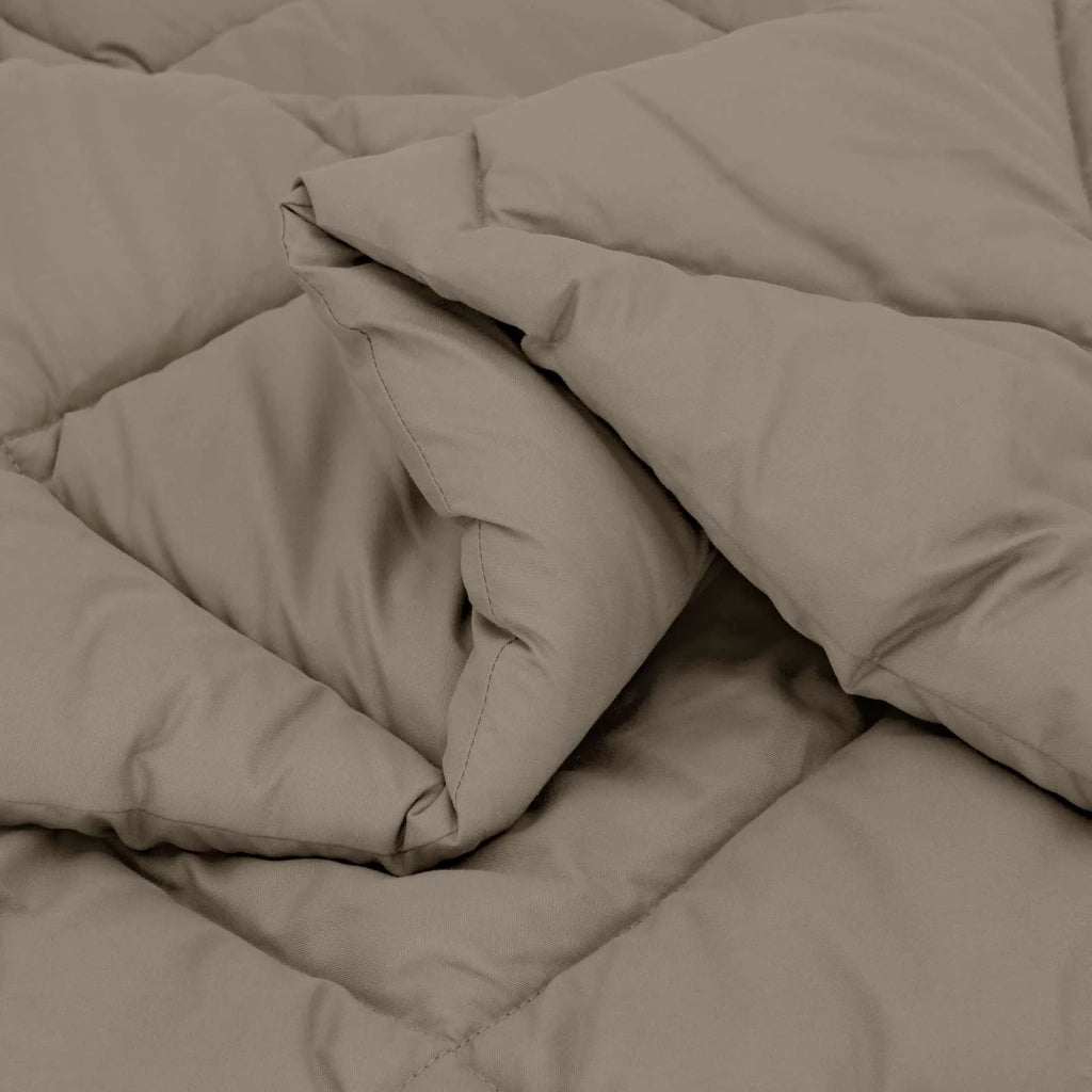 Piumone | Duvet Invernale Grigio chiaro 135 x 220 cm Microfibra