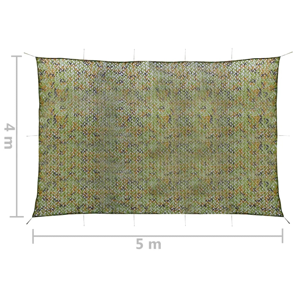 Rete Mimetica con Custodia 4x5 m Verde CFW7227889