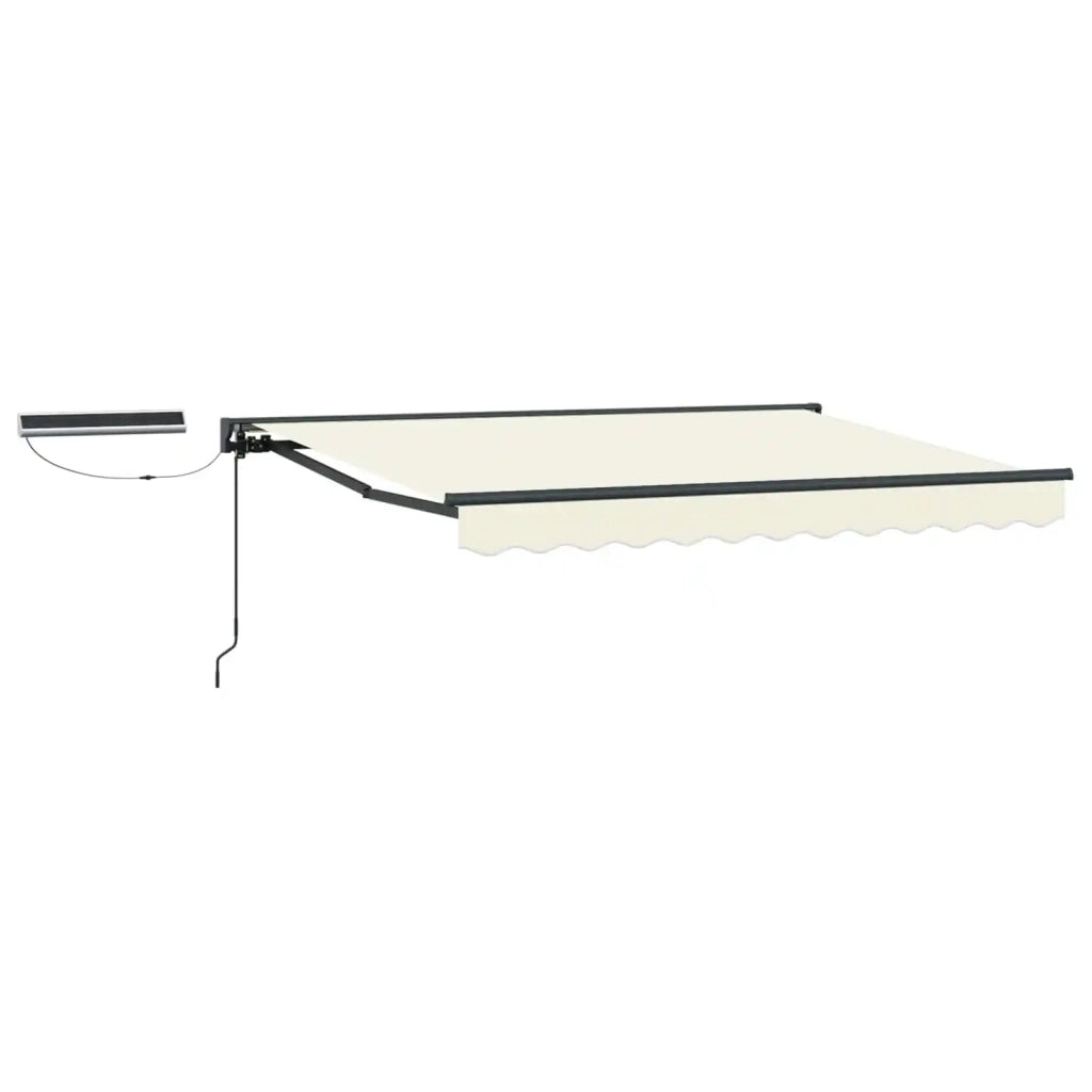 Tettuccio Elettrico Retrattile Crema e Antracite 3,5 x 2,5 m 3422017