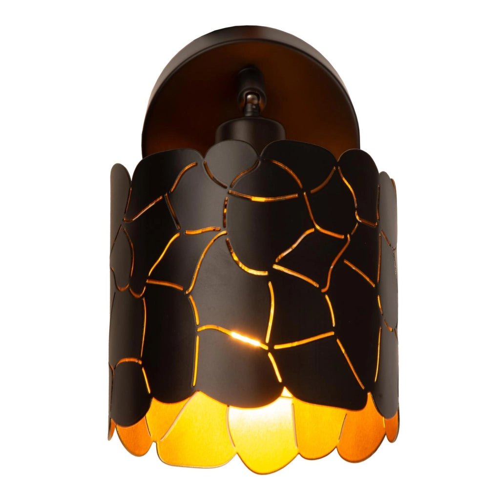 Applique da parete ALMELO 1xE14 nero oro Lucide