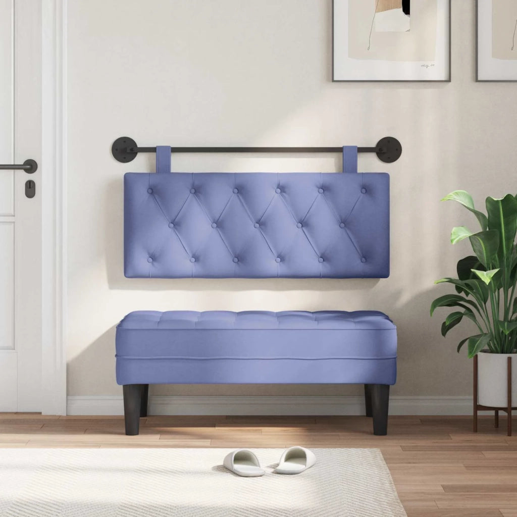 Testiera | Testata sospesa Blu jeans Tessuto