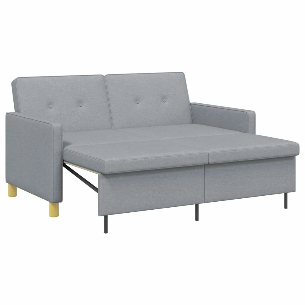 Divano Letto Estraibile Verde chiaro Tessuto 42033338
