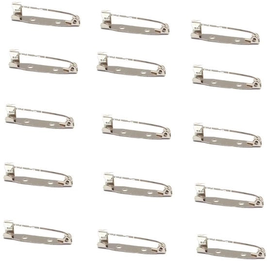 Spille per sicurezza da 100 pezzi - Spille metalliche da 25 mm - Materiali resistenti