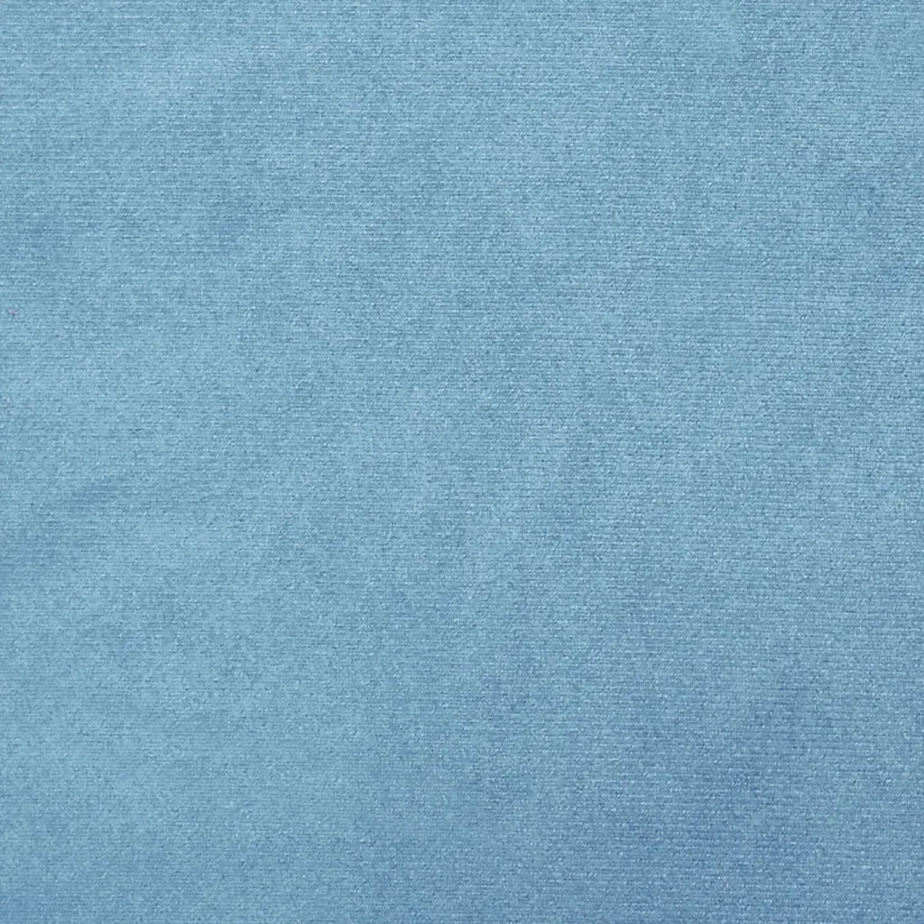 Sgabello Rotondo con Contenitore Azzurro in Velluto 31 x 37 cm CFW1477086