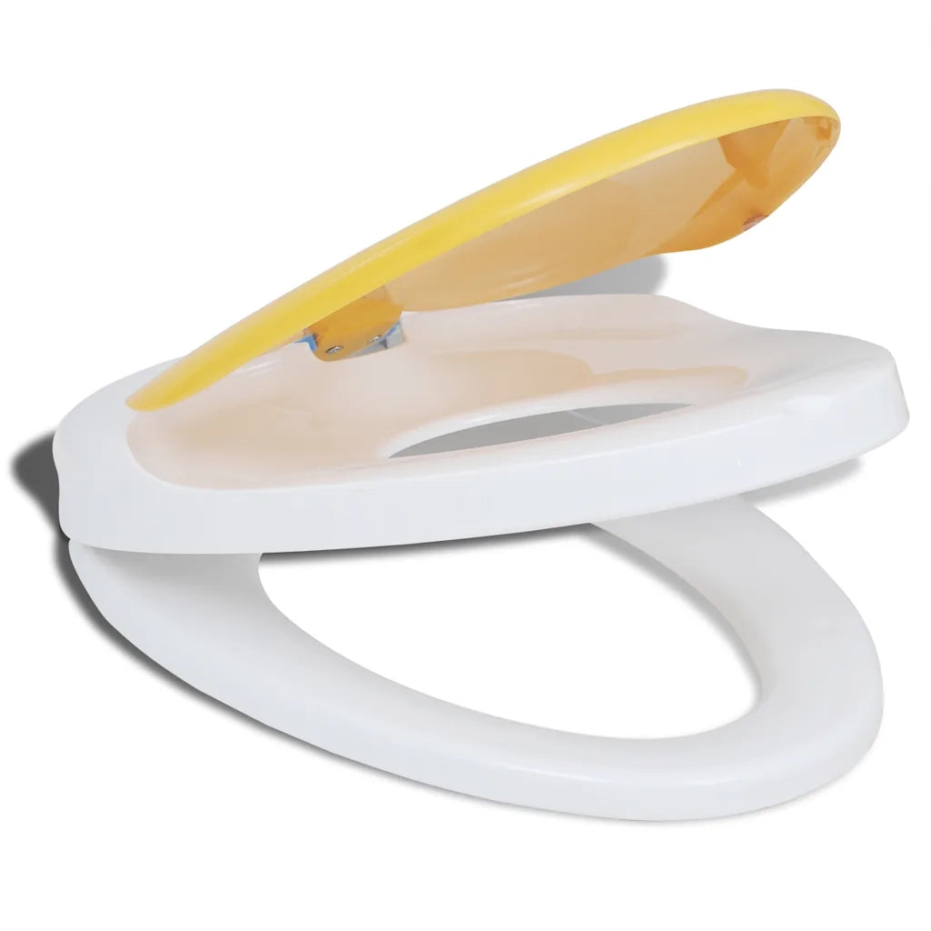 Copriwater Ammortizzato Bianco e Giallo per Adulti/Bambini cod mxl 48436