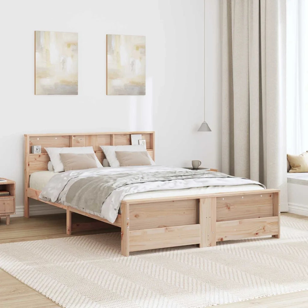Struttura del letto-Giroletto Marrone 150 x 200 cm Legno multistrato