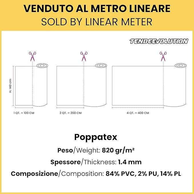 Tessuto Ecopelle Nautica Tappezzeria Alta Qualità "POPPATEX ROMBI" - Colore Panna 20 - Morbida e Resistente - Vendita al Metro