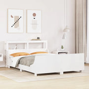 Letto senza Materasso-Struttura Letto Bianco 120x200 cm Legno Massello di Pino 167240