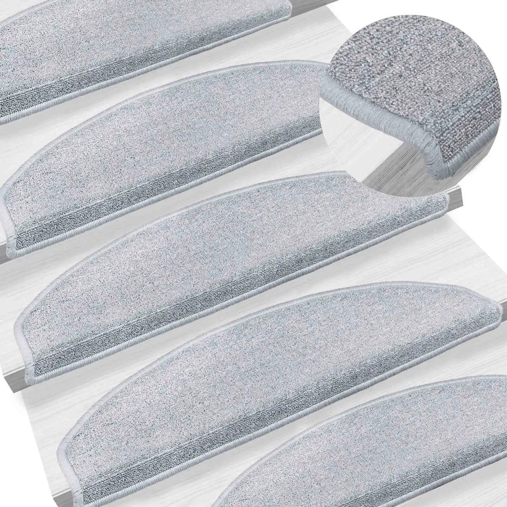 Tappetini per scale autoadesivi 15 pcs Grigio Chiaro 42038638