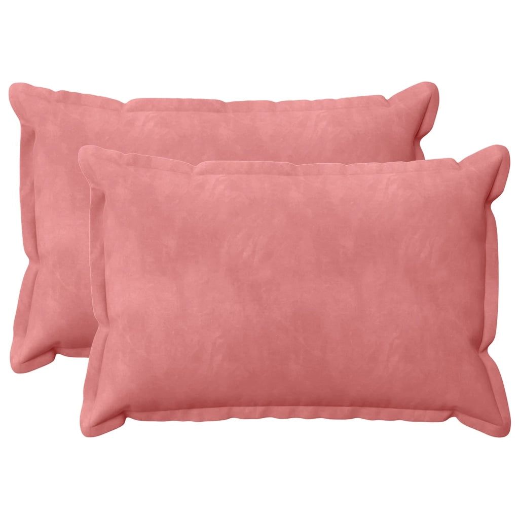 Federa 2 pcs HOUTEN Rosa 50 x 70 cm Velluto 919445