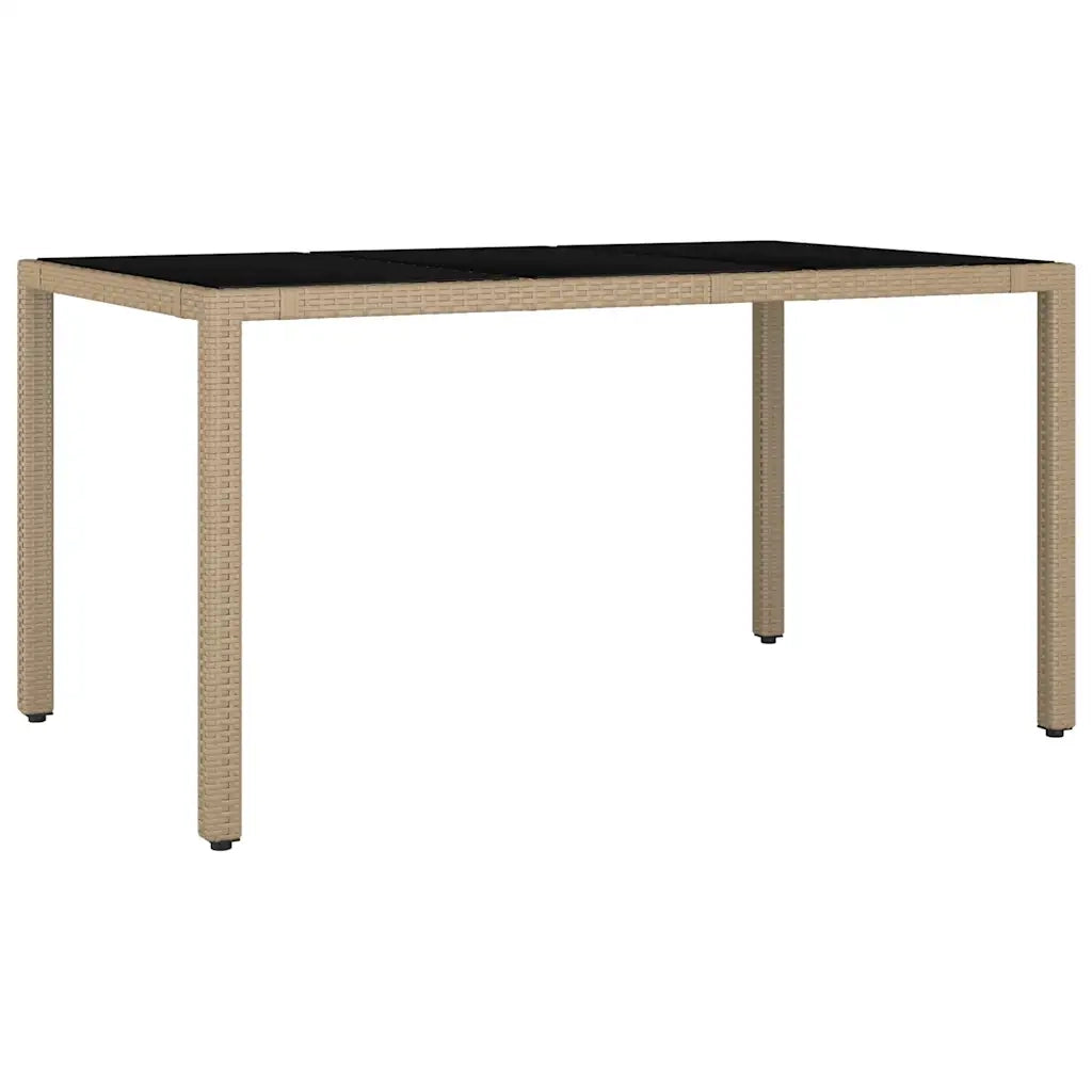 Set da Bistrò da Giardino 7 pz con Cuscini Beige in Polyrattan 3277100