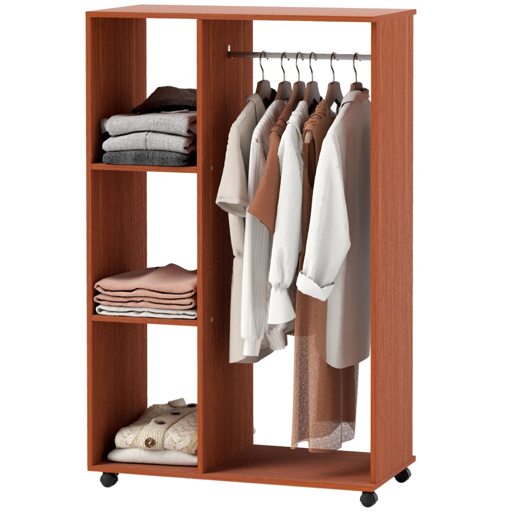 Armadio Guardaroba ¨C zephmum ¨C Noce 90x51x200